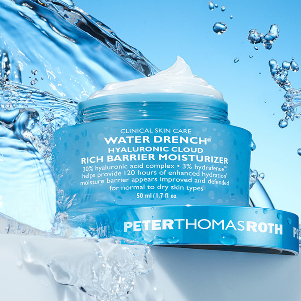 Peter Thomas Roth Water Drench® Hyaluronic Cloud Rich Barrier Moisturizer 50ml - Збагачений зволожуючий крем для обличчя для відновлення бар'єру шкіри - фото №3 Peter Thomas Roth Water Drench® Hyaluronic Cloud Rich Barrier Moisturizer 50ml - Збагачений зволожуючий крем для обличчя для відновлення бар'єру шкіри - фото №3